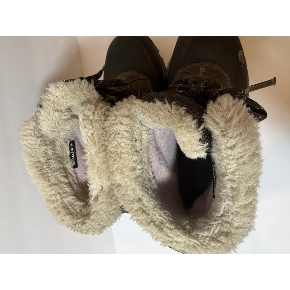 The North Face Chilkat Womens Winter Snow Boots US 9 Brown Waterproof PrimaLoft - Picture 5 of 16